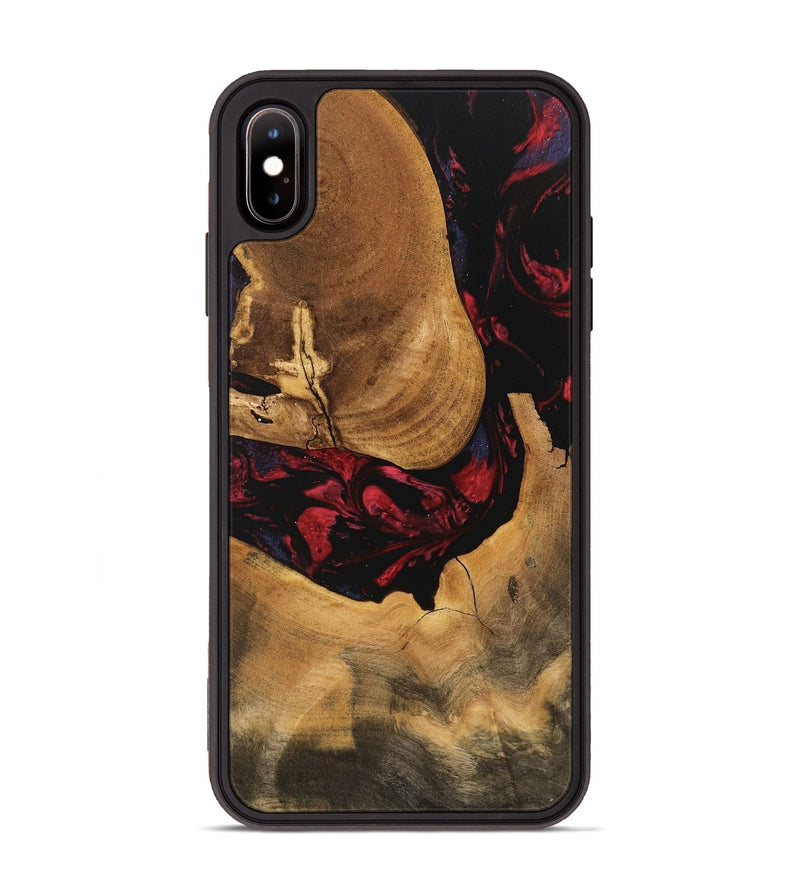 iPhone Xs Max Wood Phone Case - Ophelia (Red, 746782)