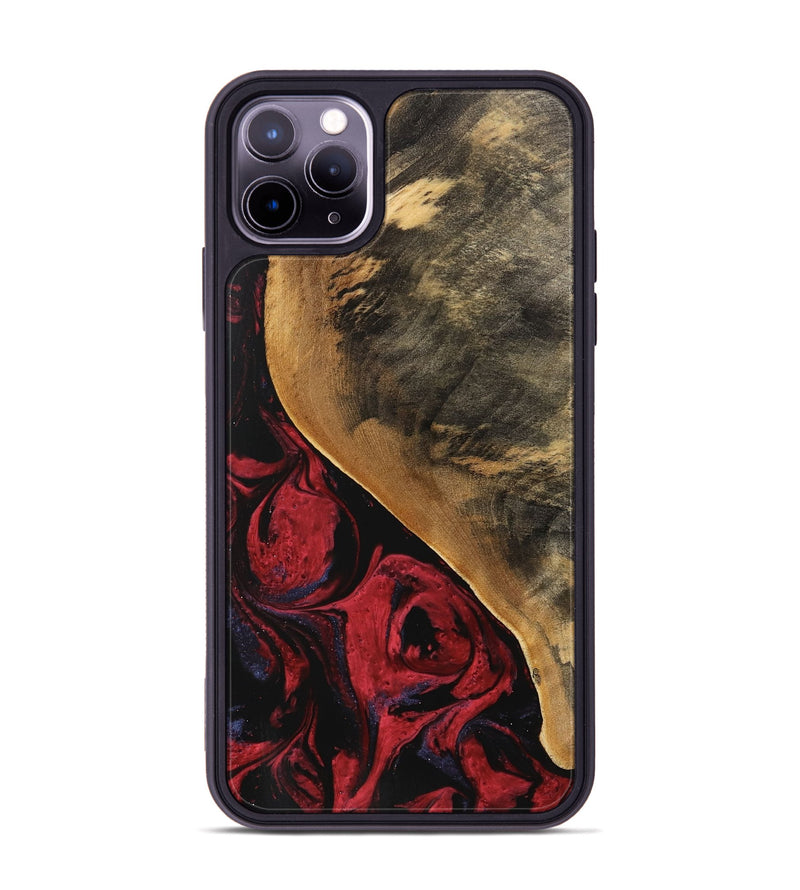 iPhone 11 Pro Max Wood Phone Case - Dewayne (Red, 746783)