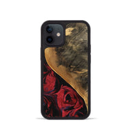 iPhone 12 mini Wood Phone Case - Dewayne (Red, 746783)