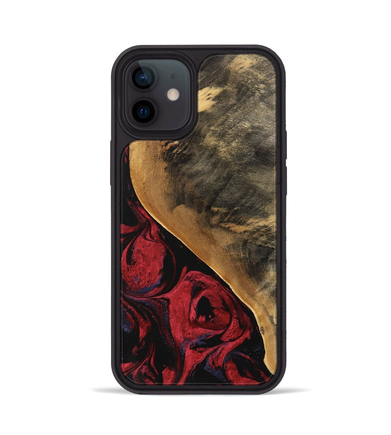 iPhone 12 Wood Phone Case - Dewayne (Red, 746783)