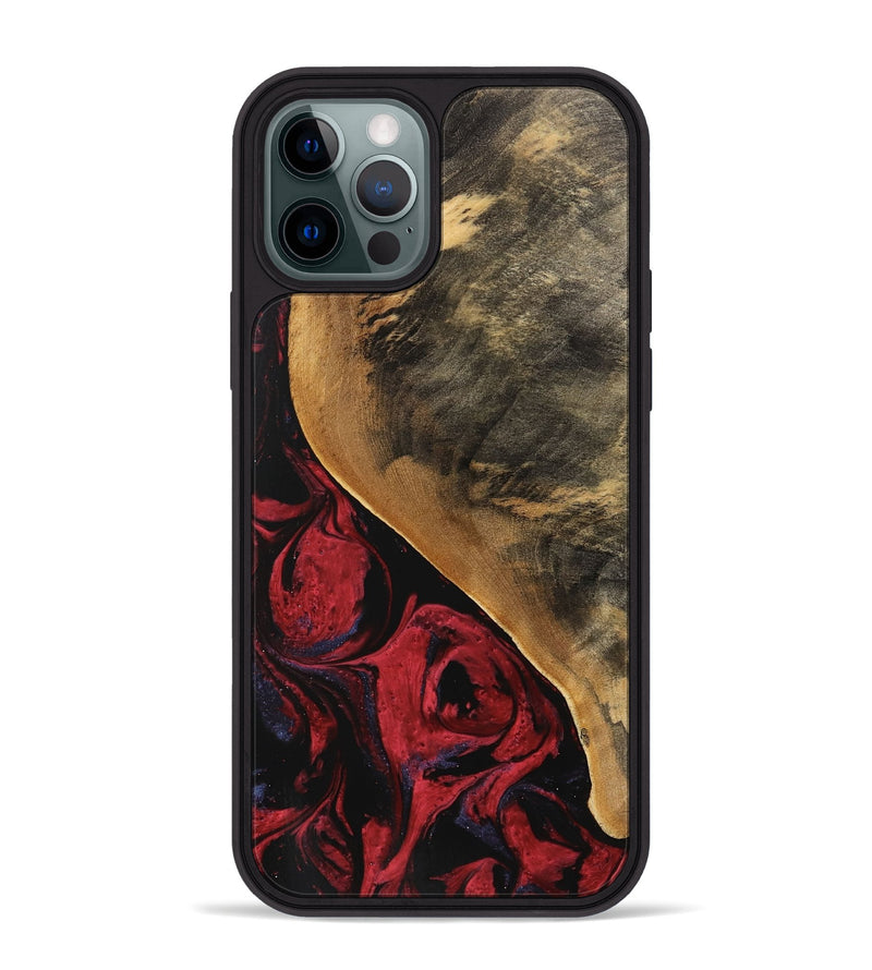 iPhone 12 Pro Max Wood Phone Case - Dewayne (Red, 746783)