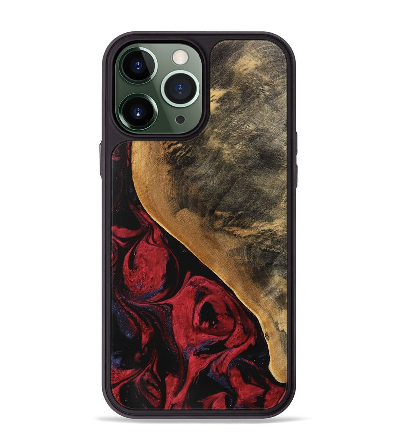 iPhone 13 Pro Max Wood Phone Case - Dewayne (Red, 746783)