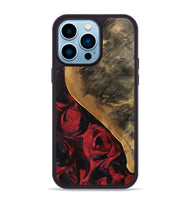 iPhone 14 Pro Max Wood Phone Case - Dewayne (Red, 746783)