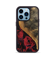 iPhone 14 Pro Wood Phone Case - Dewayne (Red, 746783)