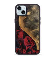 iPhone 15 Plus Wood Phone Case - Dewayne (Red, 746783)