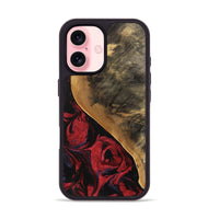 iPhone 16 Wood Phone Case - Dewayne (Red, 746783)