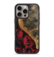 iPhone 16 Pro Max Wood Phone Case - Dewayne (Red, 746783)