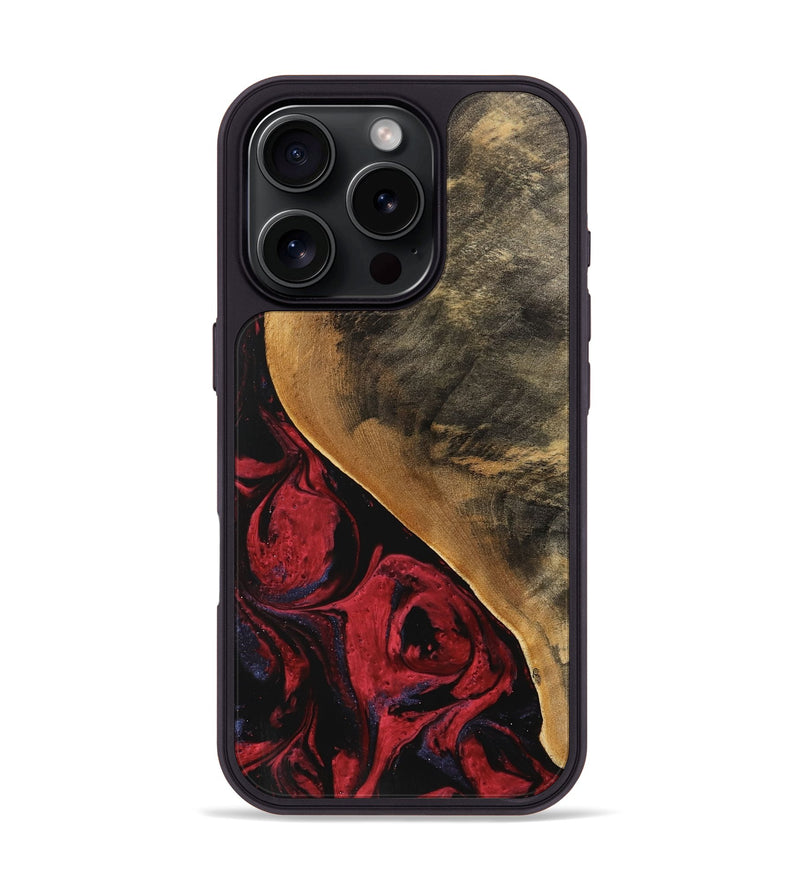 iPhone 16 Pro Wood Phone Case - Dewayne (Red, 746783)