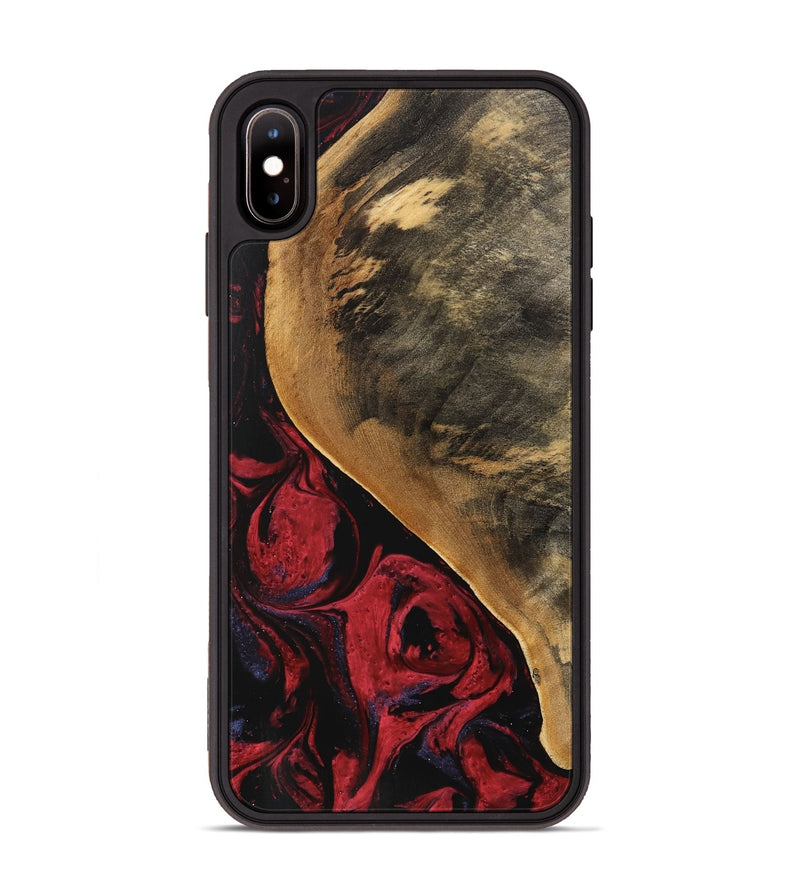 iPhone Xs Max Wood Phone Case - Dewayne (Red, 746783)