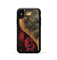 iPhone Xs Wood Phone Case - Dewayne (Red, 746783)