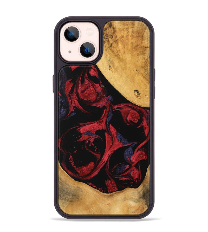 iPhone 14 Plus Wood Phone Case - Yoselin (Red, 746784)