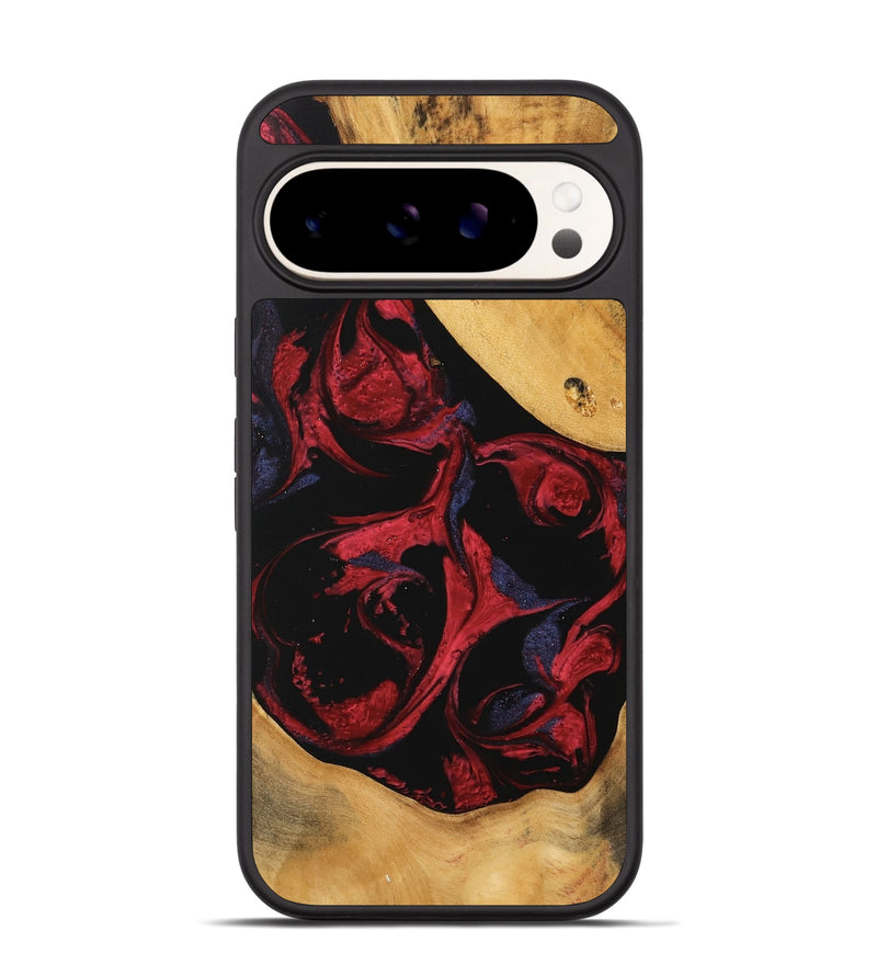 Pixel 9 Pro Wood Phone Case - Yoselin (Red, 746784)