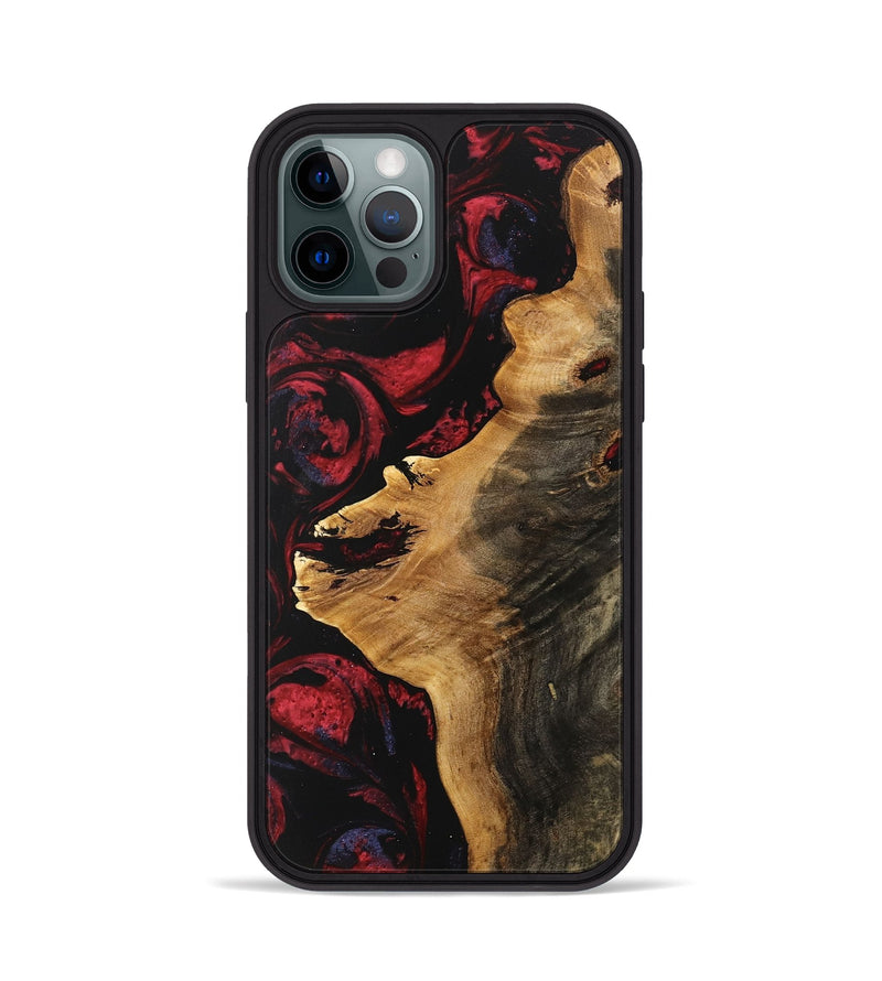 iPhone 12 Pro Wood Phone Case - Anabel (Red, 746785)