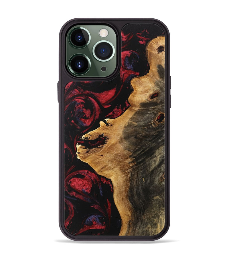 iPhone 13 Pro Max Wood Phone Case - Anabel (Red, 746785)