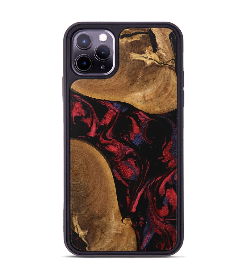 iPhone 11 Pro Max Wood Phone Case - Cora (Red, 746786)