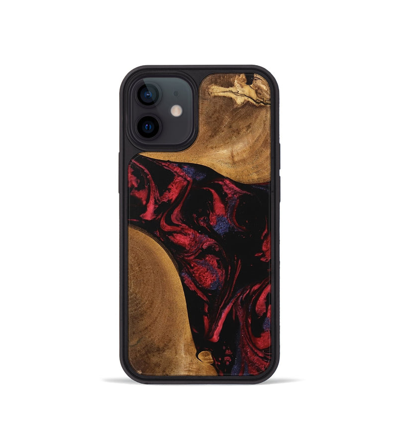 iPhone 12 mini Wood Phone Case - Cora (Red, 746786)