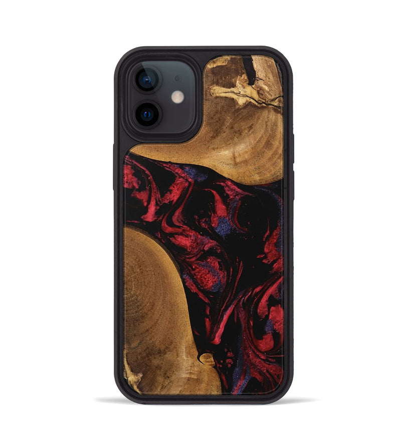 iPhone 12 Wood Phone Case - Cora (Red, 746786)