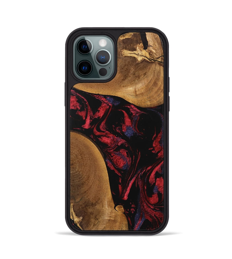 iPhone 12 Pro Wood Phone Case - Cora (Red, 746786)