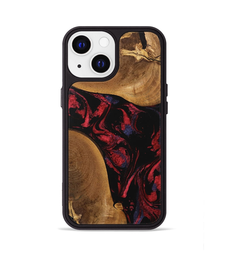 iPhone 13 Wood Phone Case - Cora (Red, 746786)