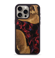 iPhone 15 Pro Max Wood Phone Case - Cora (Red, 746786)