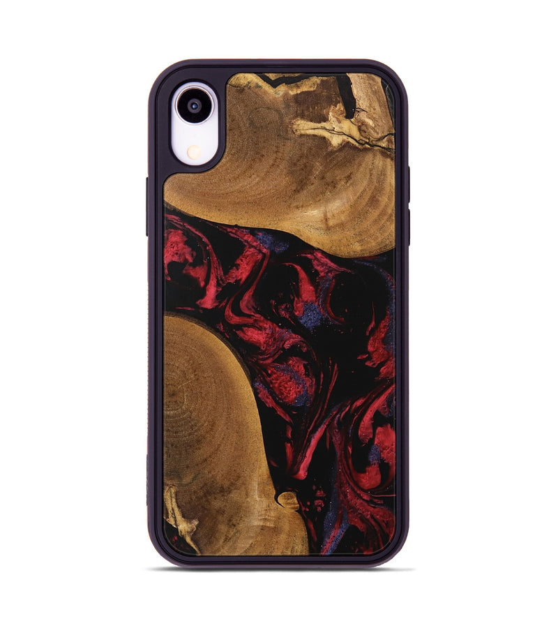 iPhone Xr Wood Phone Case - Cora (Red, 746786)