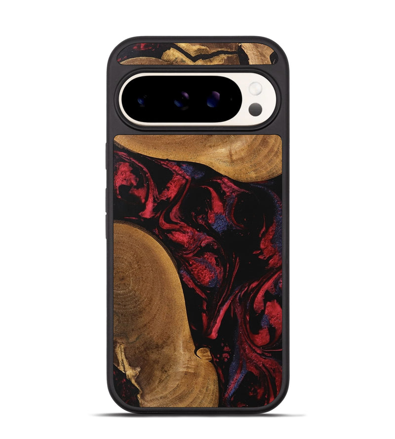 Pixel 9 Pro Wood Phone Case - Cora (Red, 746786)