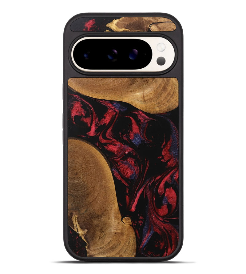 Pixel 9 Pro XL Wood Phone Case - Cora (Red, 746786)