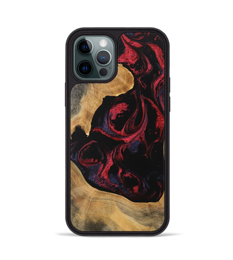 iPhone 12 Pro Wood Phone Case - Katlynn (Red, 746789)