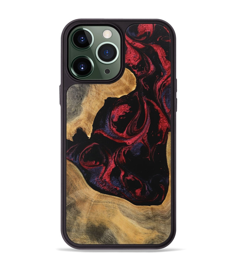 iPhone 13 Pro Max Wood Phone Case - Katlynn (Red, 746789)