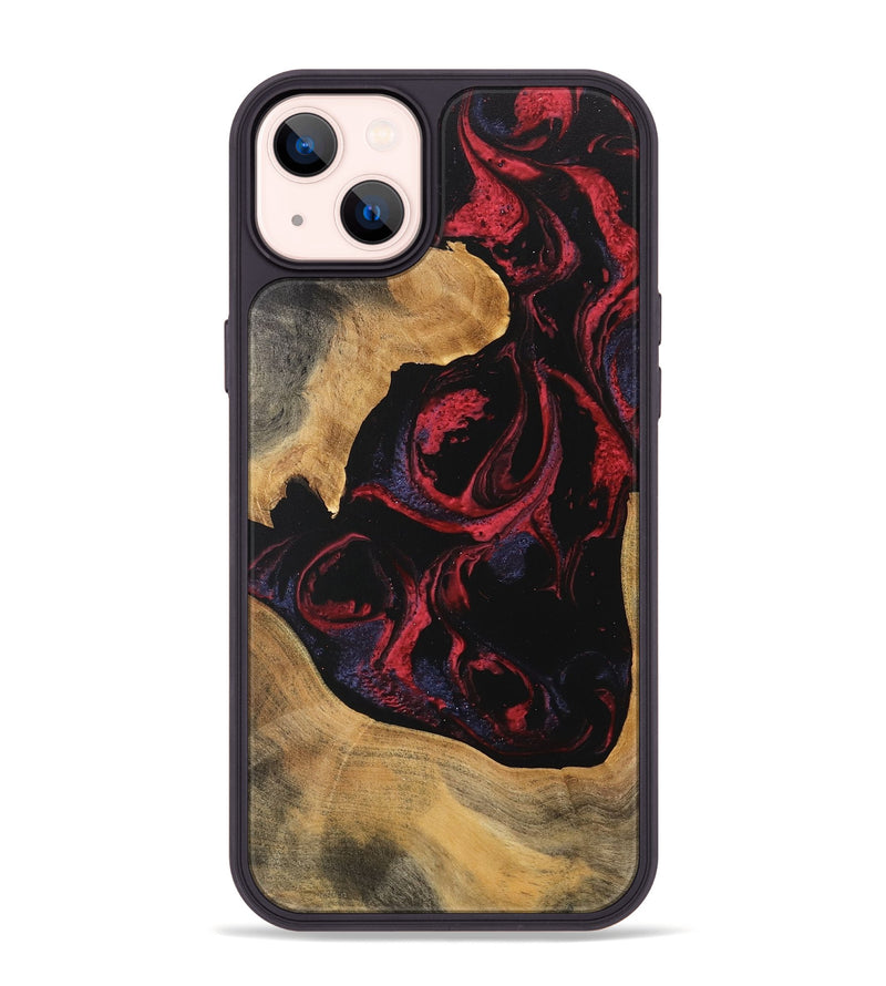 iPhone 14 Plus Wood Phone Case - Katlynn (Red, 746789)