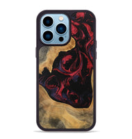 iPhone 14 Pro Max Wood Phone Case - Katlynn (Red, 746789)