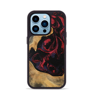 iPhone 14 Pro Wood Phone Case - Katlynn (Red, 746789)