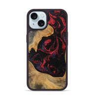 iPhone 15 Wood Phone Case - Katlynn (Red, 746789)