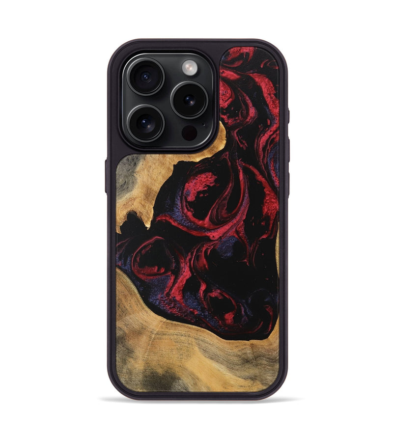 iPhone 15 Pro Wood Phone Case - Katlynn (Red, 746789)