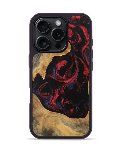 iPhone 16 Pro Wood Phone Case - Katlynn (Red, 746789)