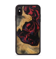 iPhone Xs Max Wood Phone Case - Katlynn (Red, 746789)