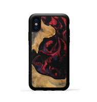 iPhone Xs Wood Phone Case - Katlynn (Red, 746789)