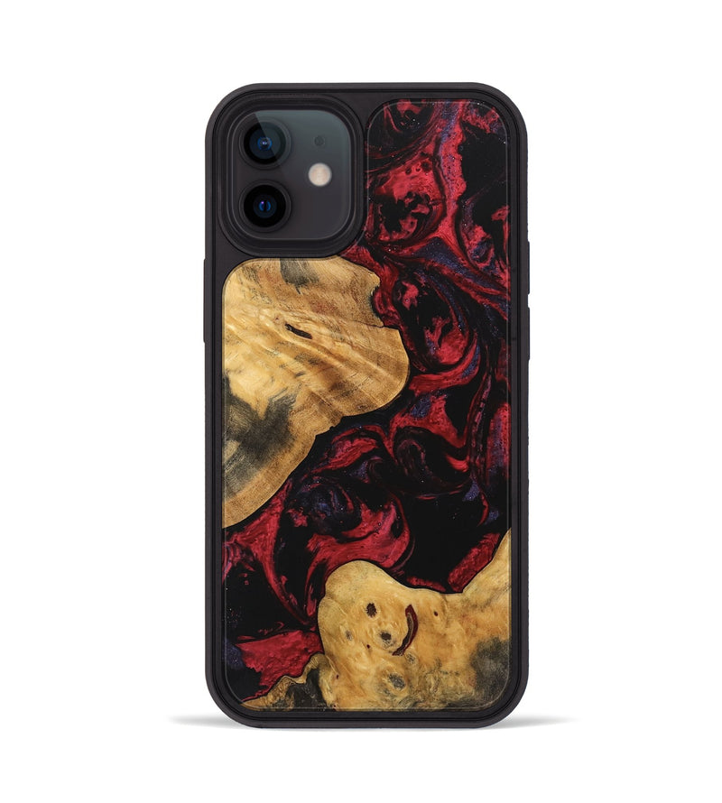 iPhone 12 Wood Phone Case - Jewell (Red, 746793)