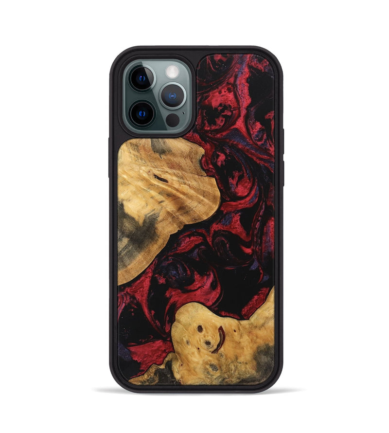 iPhone 12 Pro Wood Phone Case - Jewell (Red, 746793)