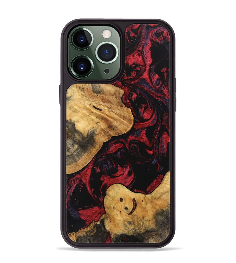 iPhone 13 Pro Max Wood Phone Case - Jewell (Red, 746793)