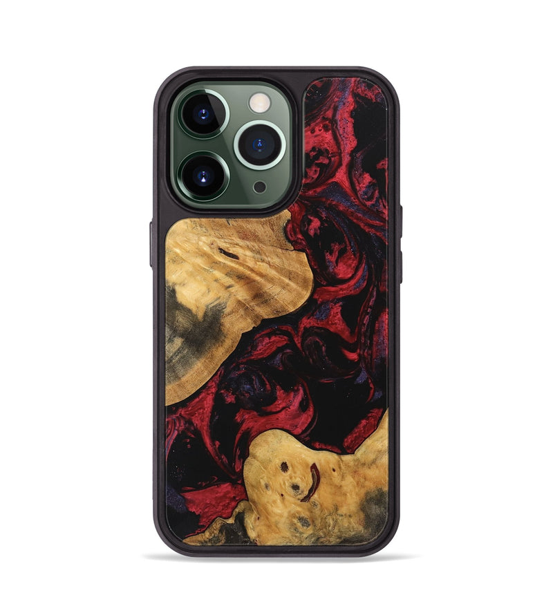 iPhone 13 Pro Wood Phone Case - Jewell (Red, 746793)