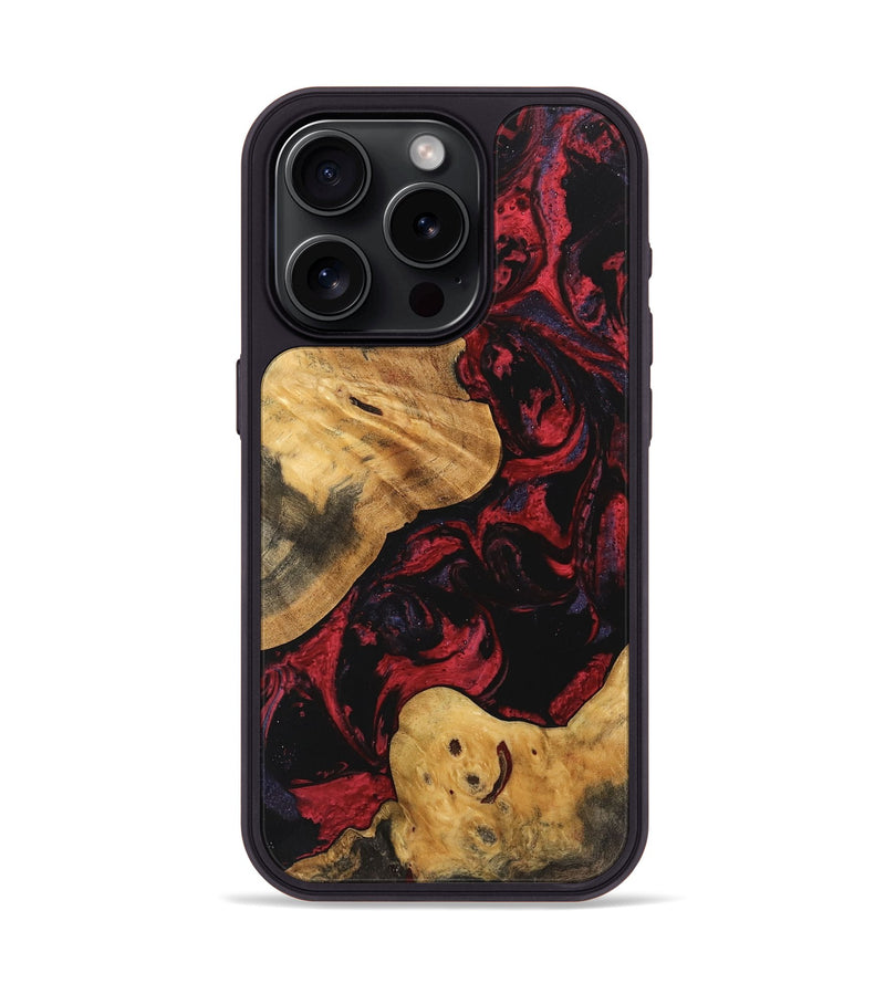 iPhone 15 Pro Wood Phone Case - Jewell (Red, 746793)