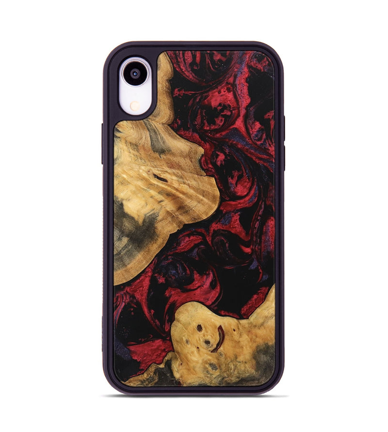 iPhone Xr Wood Phone Case - Jewell (Red, 746793)