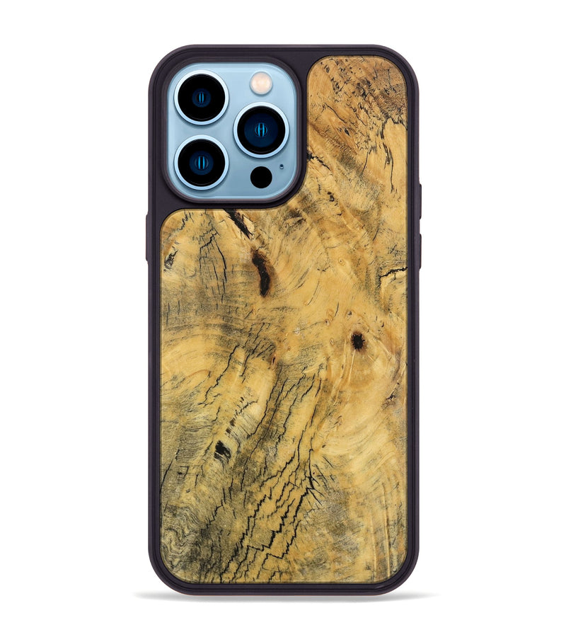 iPhone 14 Pro Max Wood Phone Case - Rodger (Wood Burl, 746794)