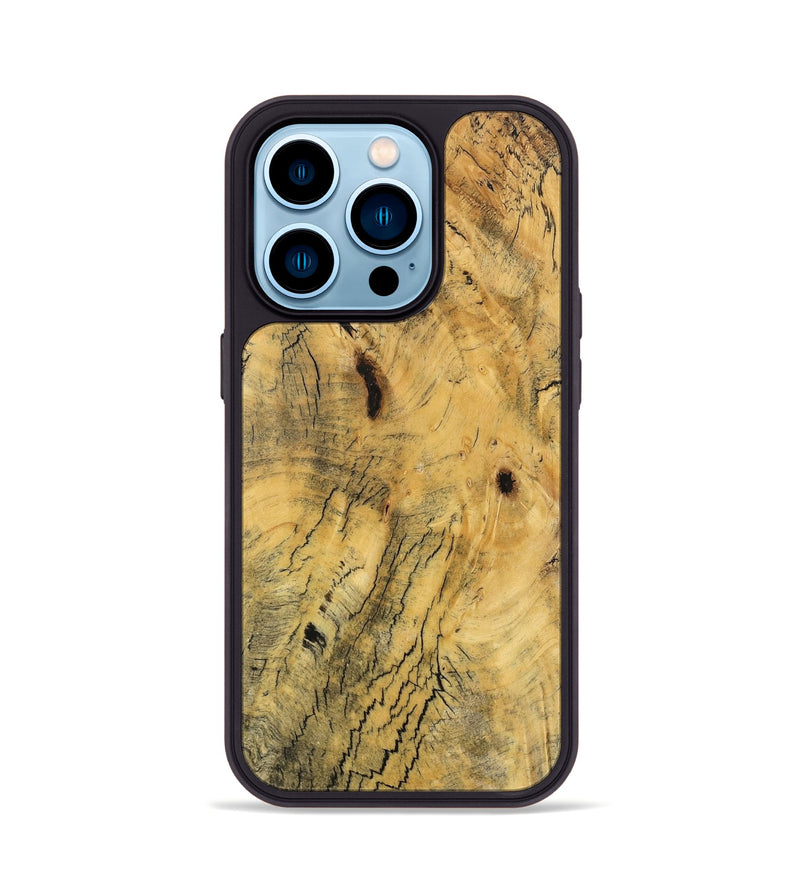 iPhone 14 Pro Wood Phone Case - Rodger (Wood Burl, 746794)