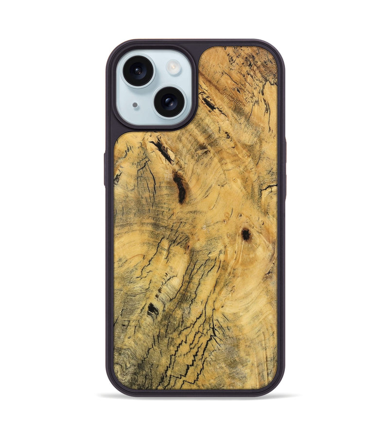 iPhone 15 Wood Phone Case - Rodger (Wood Burl, 746794)