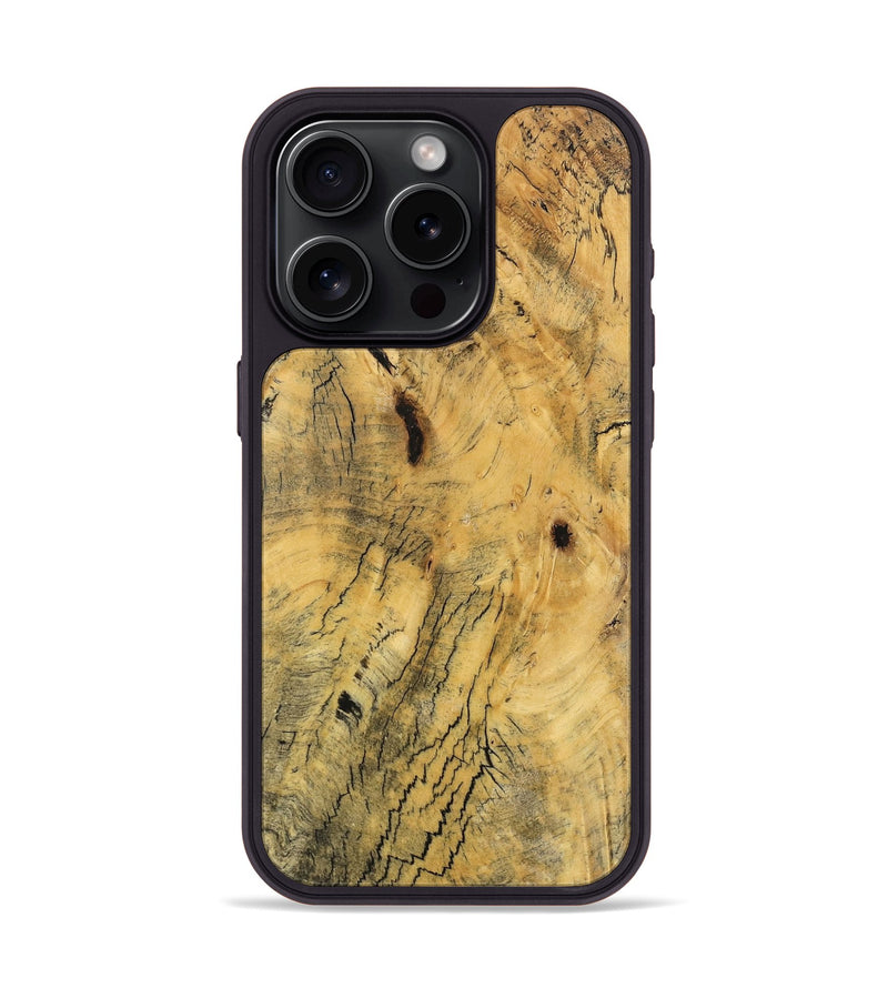 iPhone 15 Pro Wood Phone Case - Rodger (Wood Burl, 746794)