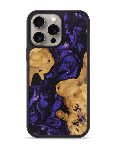 iPhone 15 Pro Max Wood Phone Case - Layton (Purple, 746797)