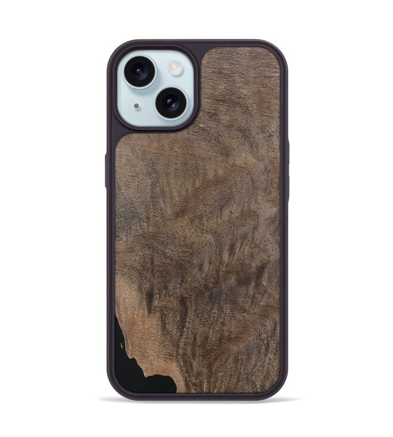 iPhone 15 Wood Phone Case - Lennox (Wood Burl, 746799)