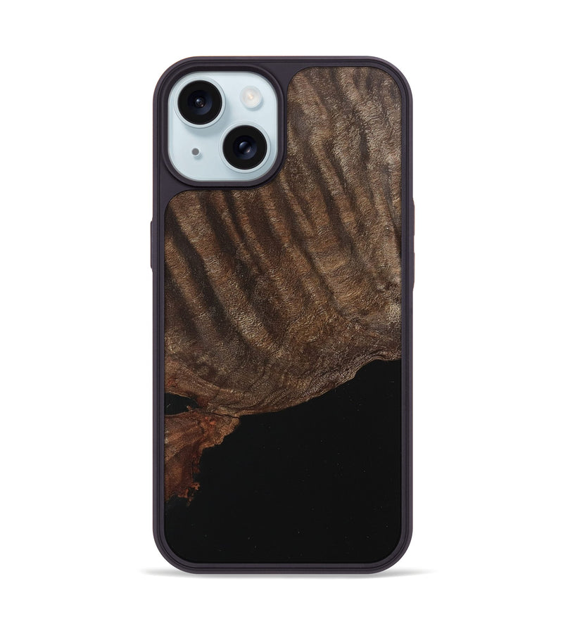 iPhone 15 Wood Phone Case - Earlene (Wood Burl, 746800)